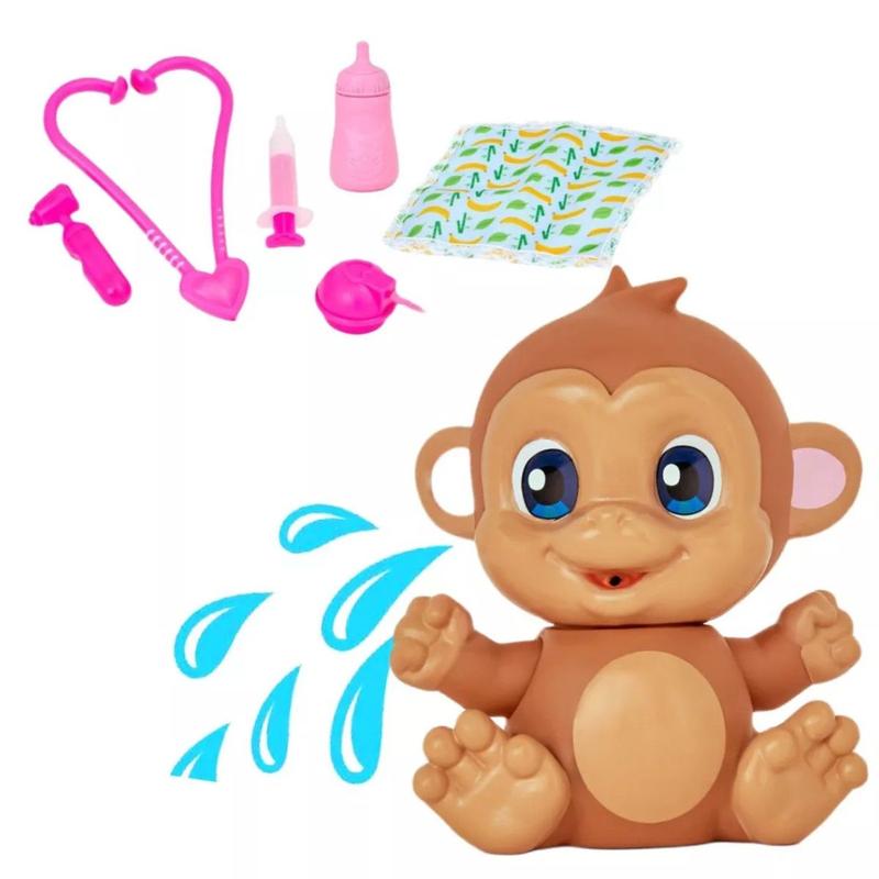 Boneco My Fun Tears Zoo Macaco Baby Mama e Chora Sai Lágrima